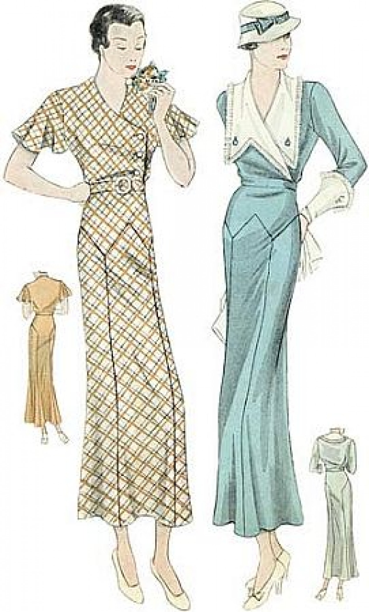 1940s/1950s comparison  Fashion and Decor: A Cultural History