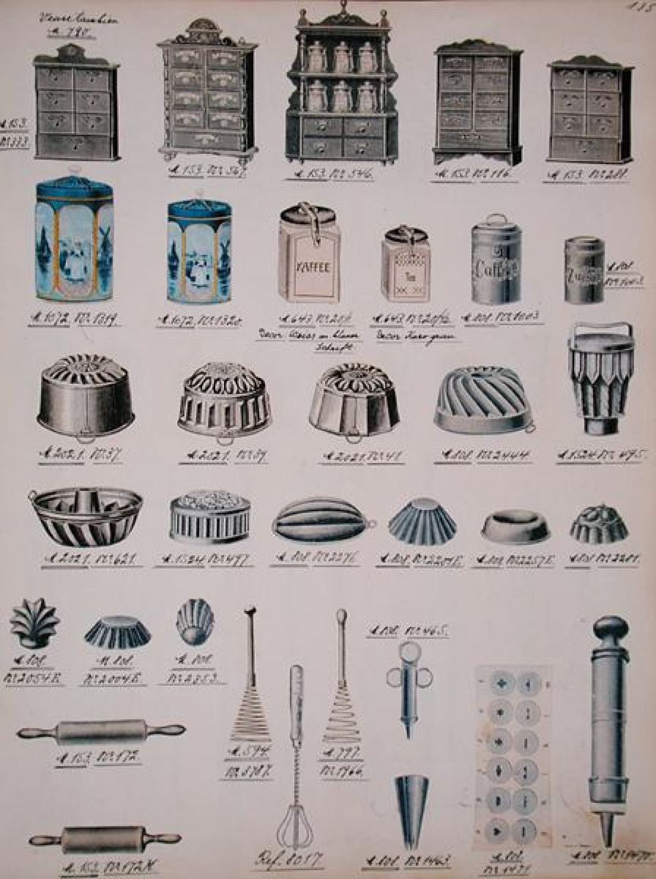 Kitchen Utensils, from a Trade Catalogue of Domestic Goods and Fittings,  c.1890-1910