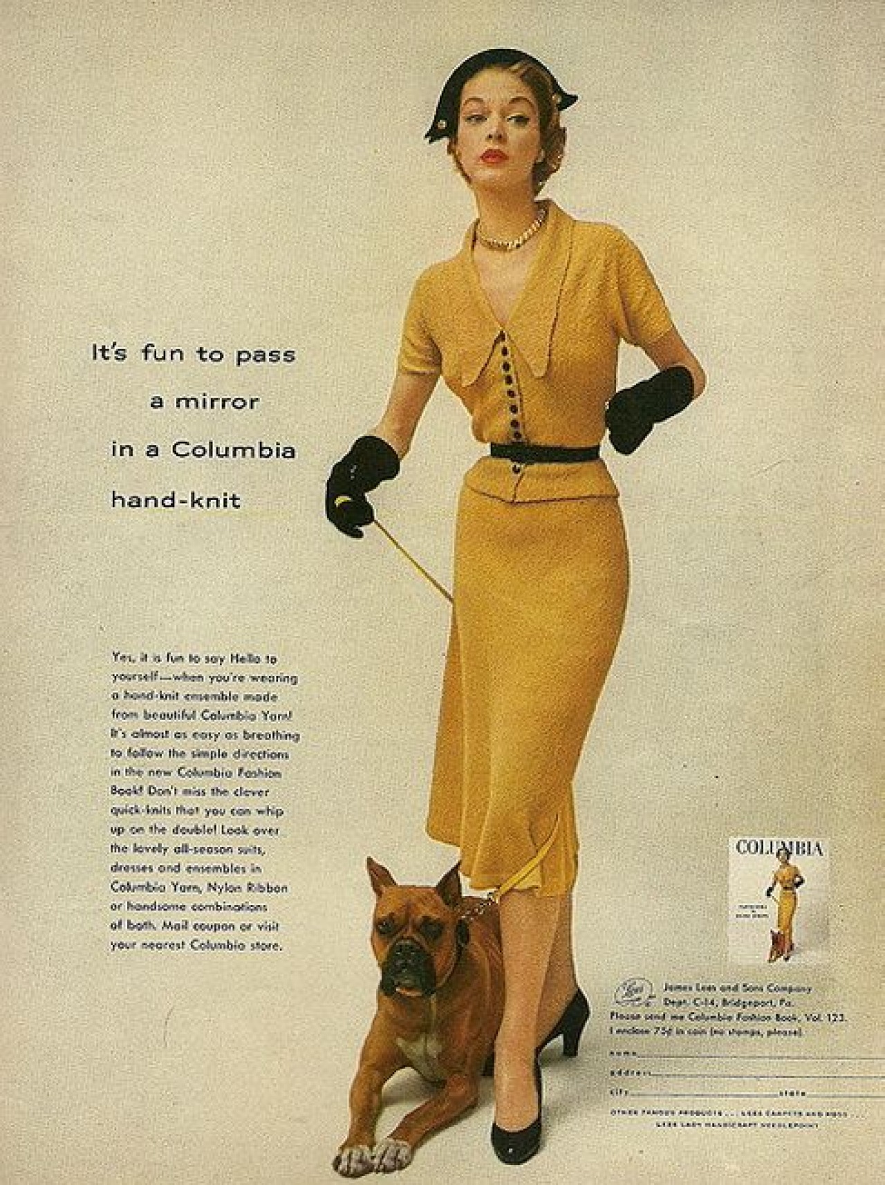 1952 advertisement: knit suit  Fashion and Decor: A Cultural History