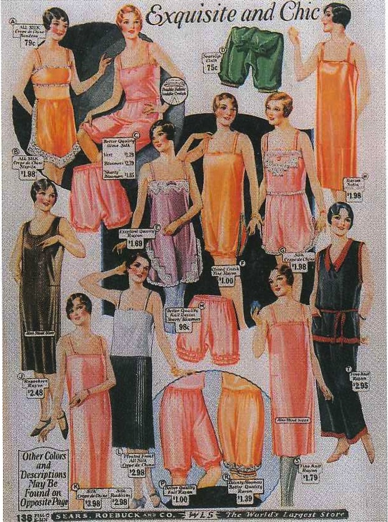 1920's Camisole Knickers Short Combination Underwear … - Gem